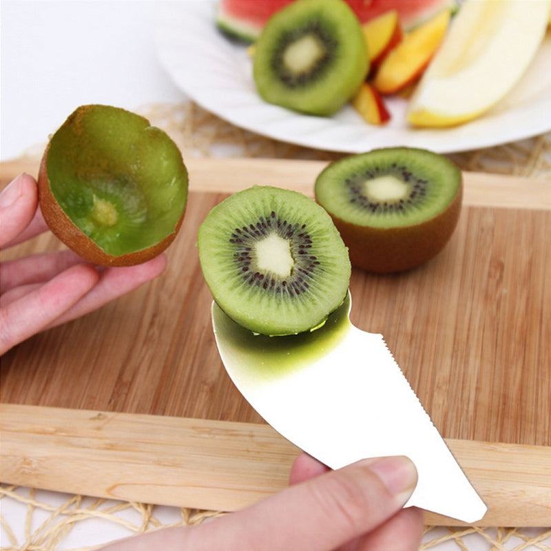 Kiwi Fruit Knife & Spoon - Stainless Steel – WorthyDeal Ltd